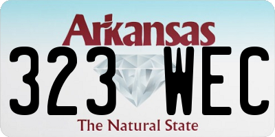 AR license plate 323WEC