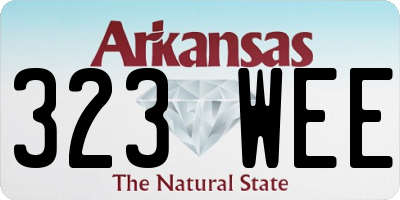 AR license plate 323WEE
