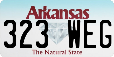 AR license plate 323WEG