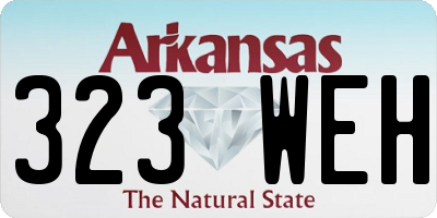 AR license plate 323WEH