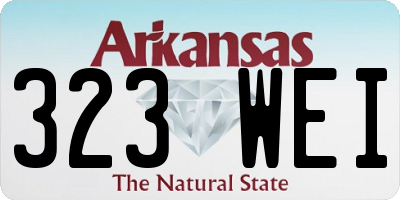 AR license plate 323WEI