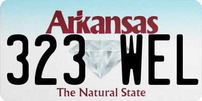 AR license plate 323WEL