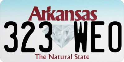 AR license plate 323WEO