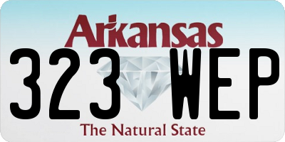 AR license plate 323WEP
