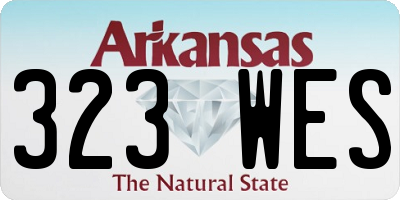 AR license plate 323WES
