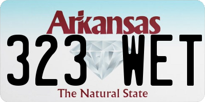 AR license plate 323WET