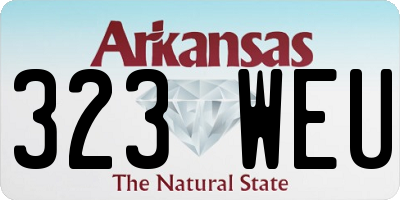 AR license plate 323WEU
