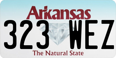 AR license plate 323WEZ