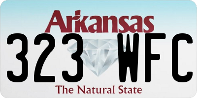 AR license plate 323WFC