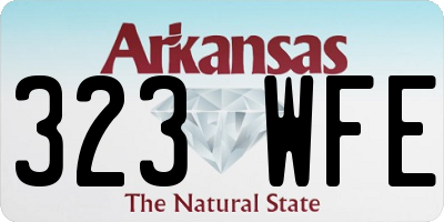 AR license plate 323WFE