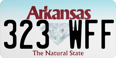 AR license plate 323WFF