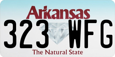 AR license plate 323WFG