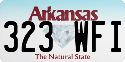 AR license plate 323WFI