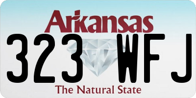 AR license plate 323WFJ