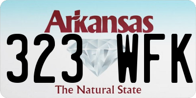 AR license plate 323WFK