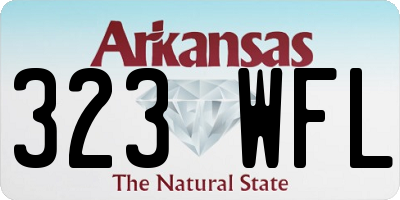 AR license plate 323WFL