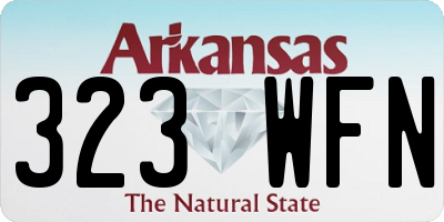 AR license plate 323WFN