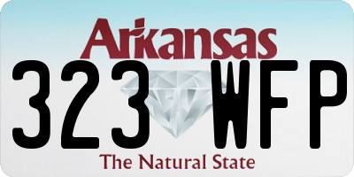 AR license plate 323WFP