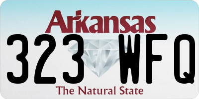 AR license plate 323WFQ