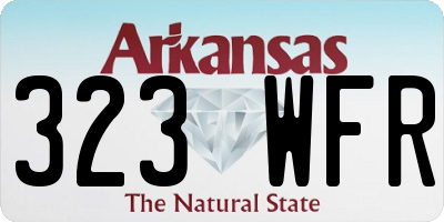 AR license plate 323WFR
