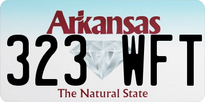 AR license plate 323WFT