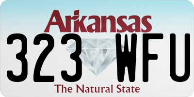 AR license plate 323WFU