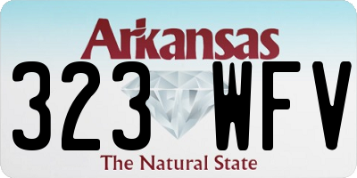 AR license plate 323WFV