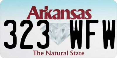 AR license plate 323WFW