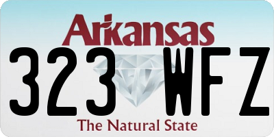 AR license plate 323WFZ