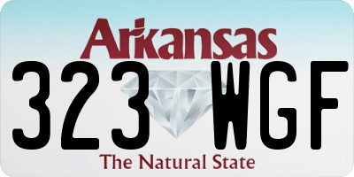 AR license plate 323WGF