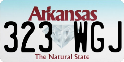 AR license plate 323WGJ