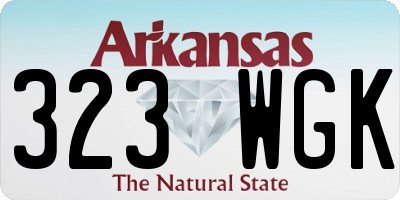 AR license plate 323WGK