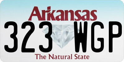 AR license plate 323WGP