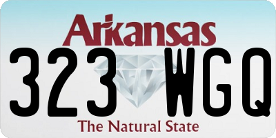AR license plate 323WGQ