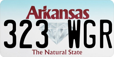 AR license plate 323WGR