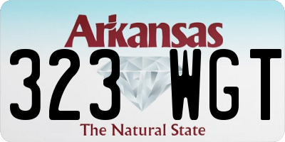AR license plate 323WGT