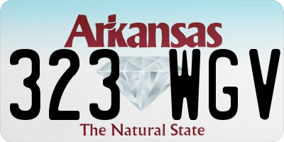 AR license plate 323WGV