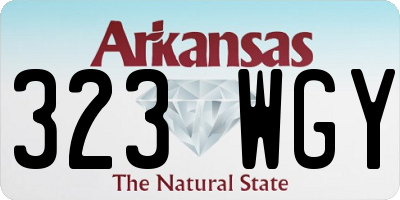 AR license plate 323WGY