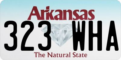 AR license plate 323WHA