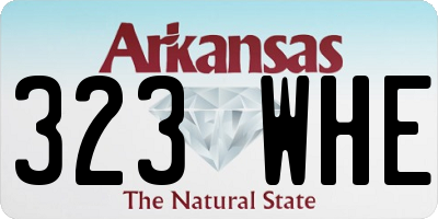 AR license plate 323WHE