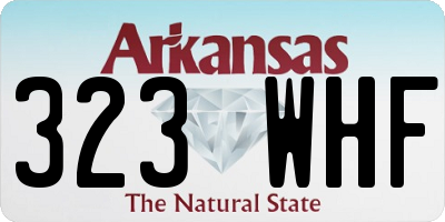 AR license plate 323WHF