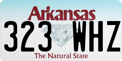 AR license plate 323WHZ