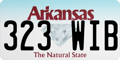 AR license plate 323WIB