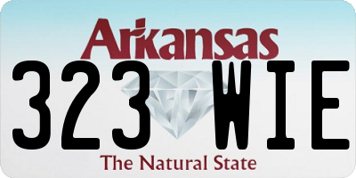 AR license plate 323WIE
