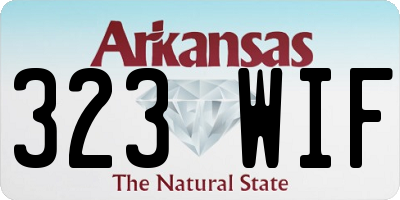 AR license plate 323WIF
