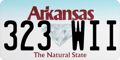 AR license plate 323WII