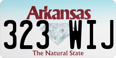 AR license plate 323WIJ