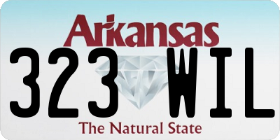 AR license plate 323WIL