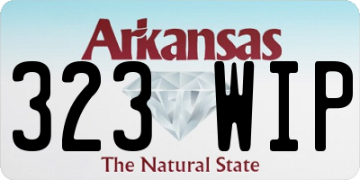 AR license plate 323WIP