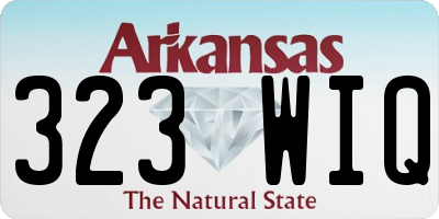 AR license plate 323WIQ